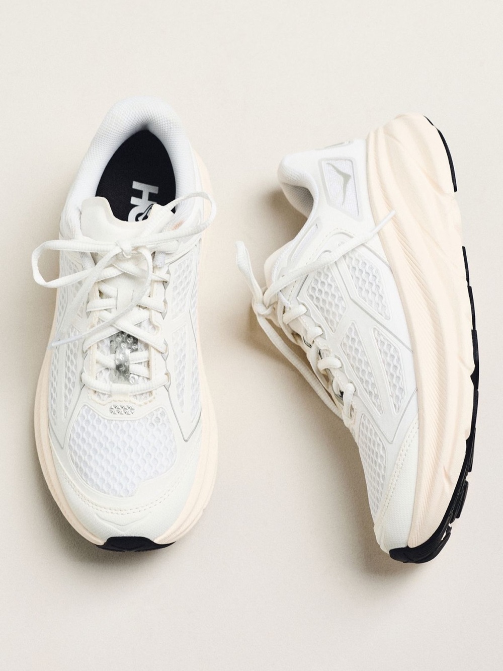 Hoka Clifton One9 Running Shoes Frost Cosmic Grey White Women's Sneakers 7 NEW